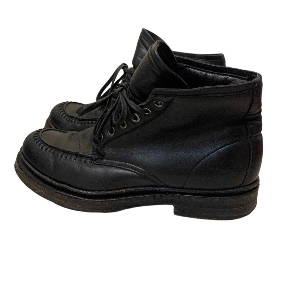 Rara Bota de Cuero Negra Calvin Klein Hecha en Italia Foto 2 de 4