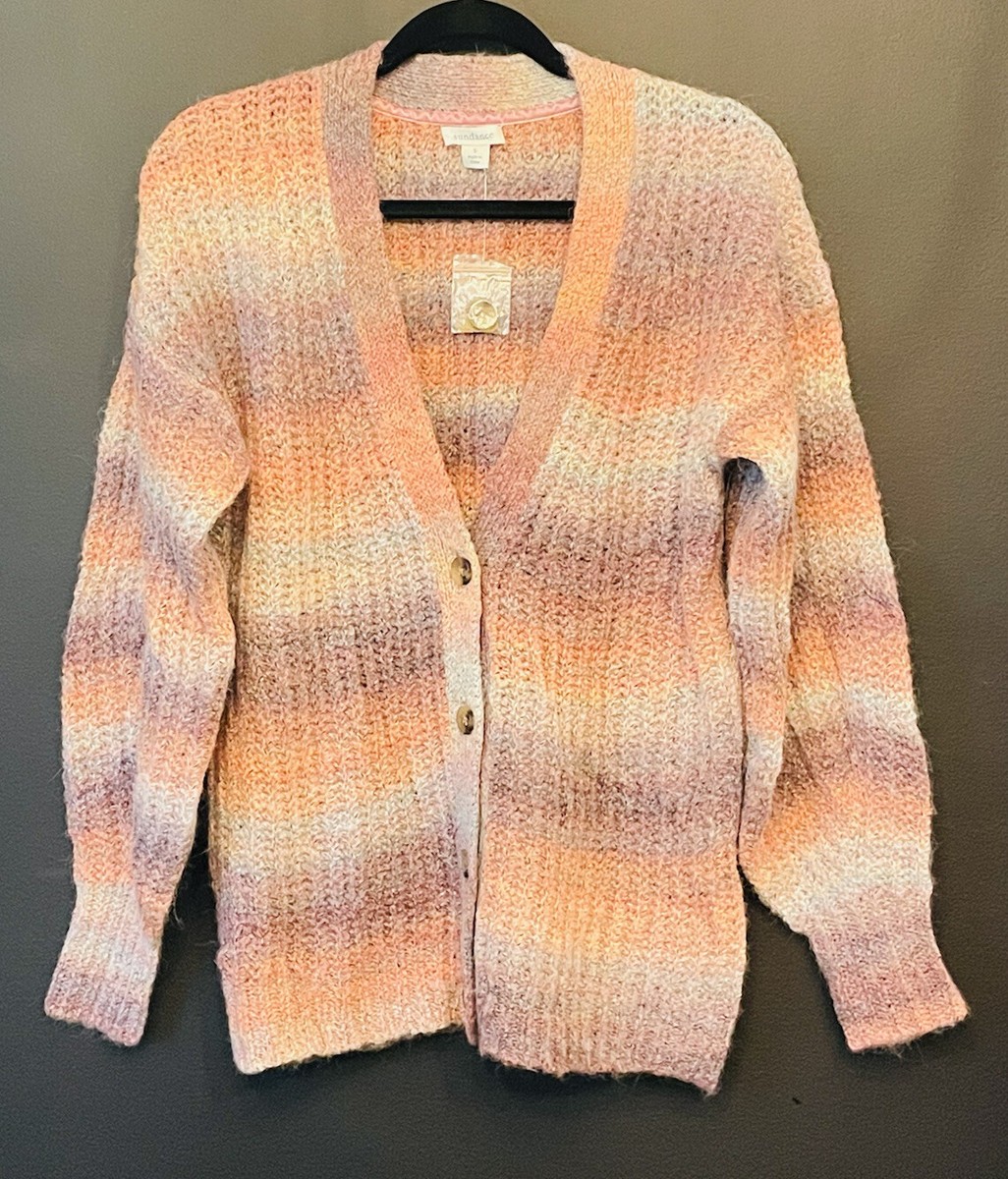 Sundance 106205 Button Up Knit Sweater Wool Acrylic Alpaca Small