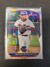 2023 Bowman William Bergolla /399 Lava Refractor  Philidelphia Phillies
