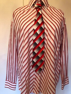 Gestreiftes Herrenhemd, von Lifestyle BY Allba Moda, 100% Baumwolle