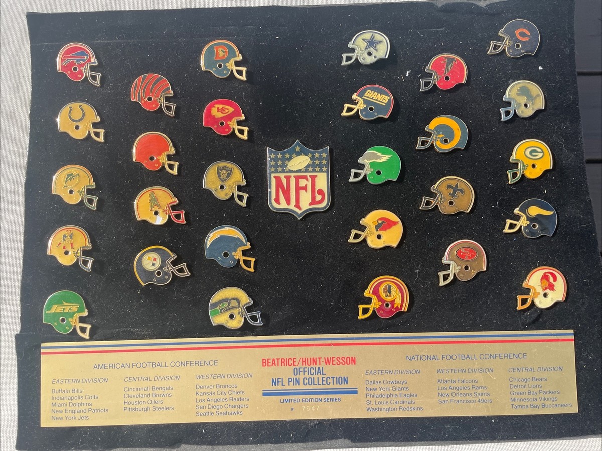 NFL Pin Collection Official 1984-85 Limited Edition Full Set