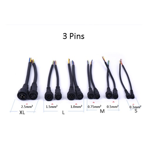 4 Pin Waterproof Male Female Connector Plug Power Cable Socket Electrical Wire - Picture 9 of 15