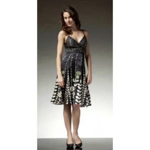 100% Silk Floral Latifah Midi Dress | eBay