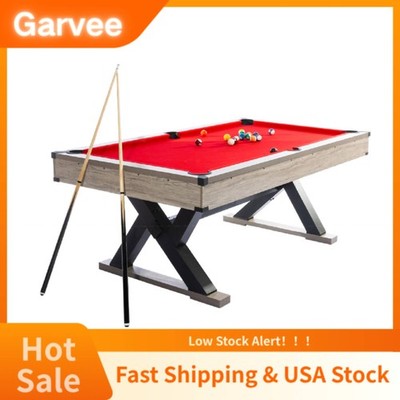 Indoor Game Furniture 7ft Pool Table, Heavy Duty 84'' Billiard Tables With X Shap