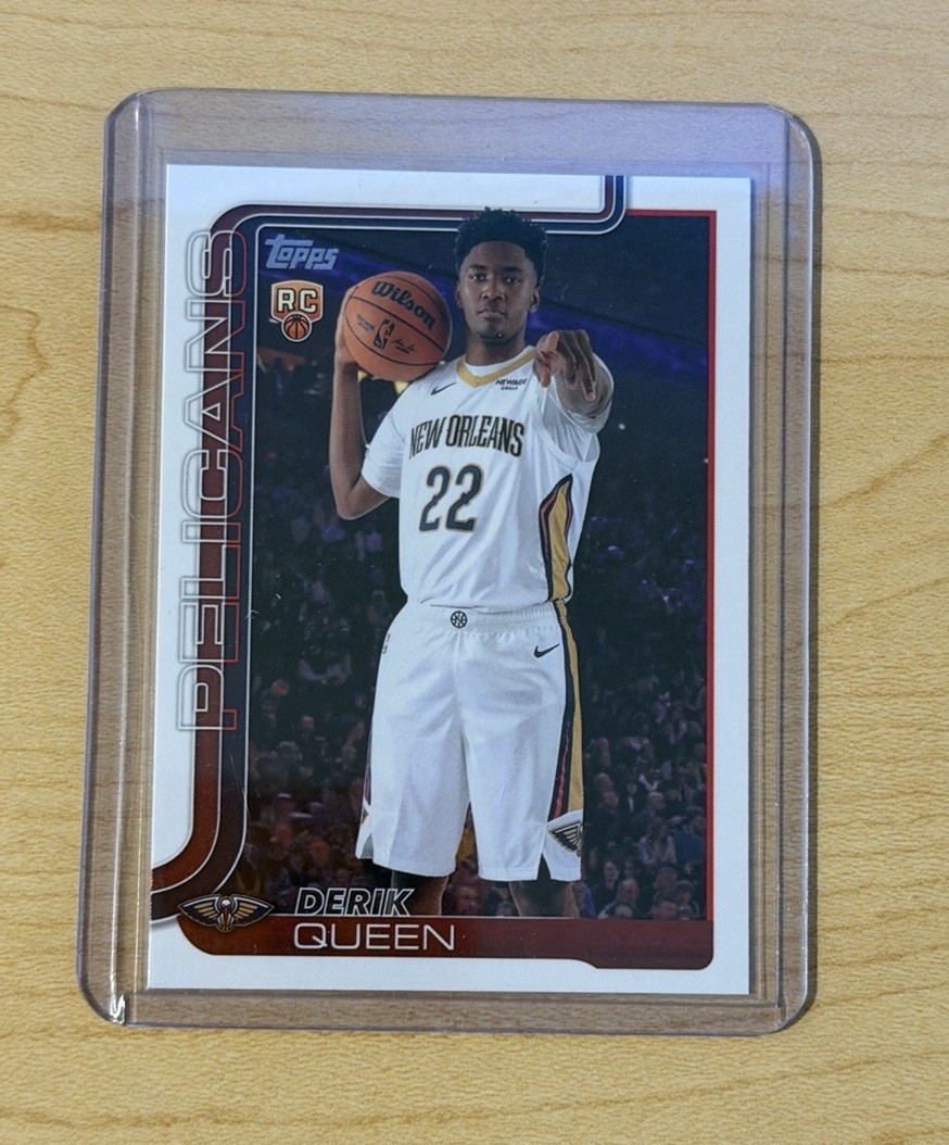 Topps 2025-26 Derik Queen Rookie #213 New Orleans Pelicans Base Card