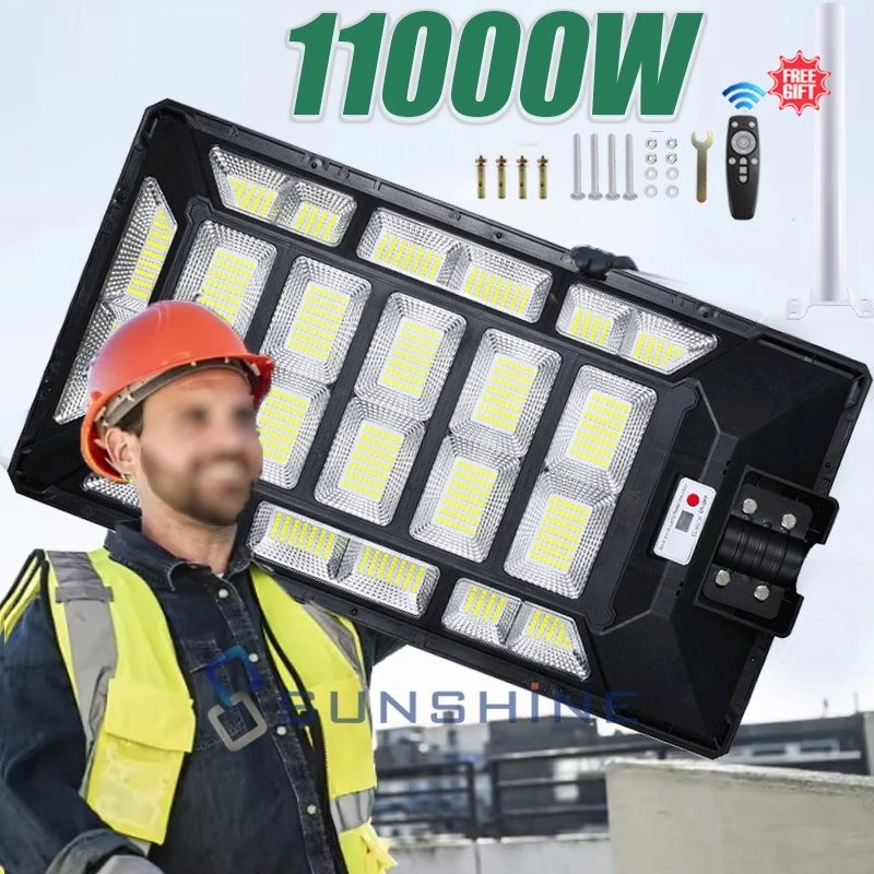 Commercial 999999999000LM Solar Street Light Dusk Dawn LED Outdoor Lighting Bulb - Image 2 of 4