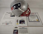TOM BRADY SIGNED GAME ISSUE FULL SIZE PATRIOTS FOOTBALL HELMET TRISTAR LOA PSA 9