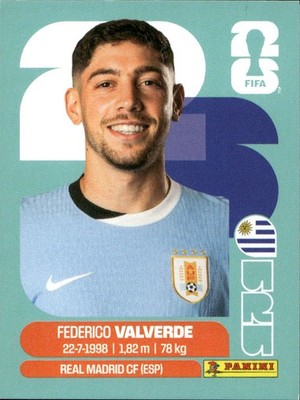 Panini FIFA World Cup WM 2026 Sticker - Federico Valverde - URU10