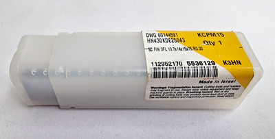 Kennametal DWG60144591 KCPM14 HN430KDE25043 SC FIN 3FL 13,7x14x15x75RO.33
