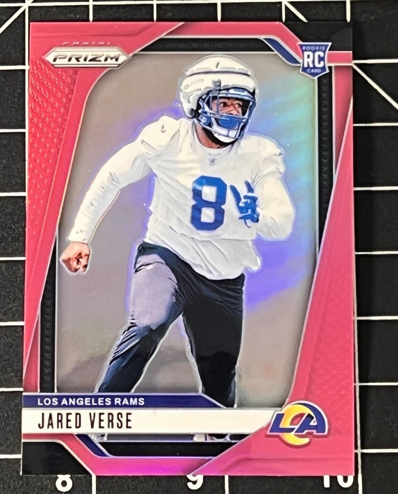 2024 NFL Panini Prizm Rookies Jared Verse #341 Pink Prizm (RC)