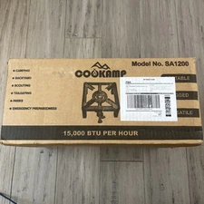 COOKAMP Propane Burner, Single Burner Angle Stove With Regulator And 4ft Hose