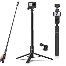 59in Invisible Selfie Stick Tripod for Insta360 X5/X4/X3/ONE X2/GO black