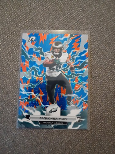 🔥2025 Topps Resurgence Saquon Barkley Blue & Orange Spark!