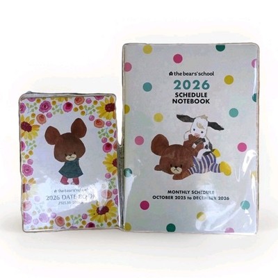  The Bears' School Jackie 2026 Monatsplaner Set A5 & A6 Größe Japan Neu...
