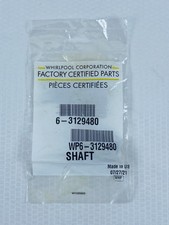 Whirlpool Original WP6-3129480 New OEM Maytag Speed Queen Dryer Roller Shaft