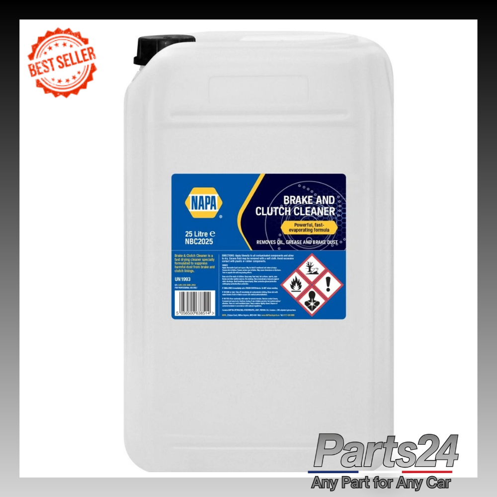NAPA Liquid Brake cleaner - professional automotive maintenance - 25L 25 Litre