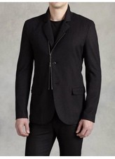  1298 Brand New John Varvatos Asymmetric Zip Front Jacket Size Medium