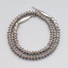 18" 8mm Sterling Navajo Bench Fluted Saucer Southwest Necklace — photo 7