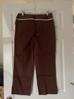 Debbie Shuchat Women Brown/Pink Pants Mid Rise Cropped Casual Size 8 — photo 5