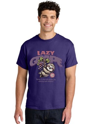 Lazy-Grape Mens Graphic Tee,100% Cotton,Casual Summer Wear