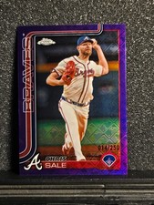 2025 Topps Chrome Logofractor Edition - Chris Sale #182 Purple 14/250