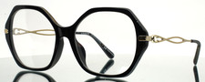 COACH HC8315F 50028G Black Womens Geometric Full Rim Eyeglasses 59-19-140 B:54