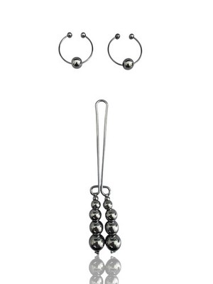 Nipple & Labia Non Piercing Body Jewelry Adornment Weighted Beads Metal