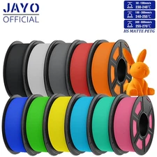 JAYO High Speed Matte PETG 3D Printer Filament 1.1kg PETG 1.75mm No Bubbles Lot