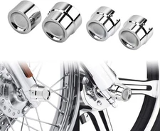 Motorcycle Front Rear Axle Nut Covers Cap Fit for Harley Dyna 2008-2017... 