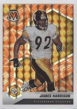 2021 Panini Mosaic Reactive Orange Mosaic Prizm James Harrison #167 2xd