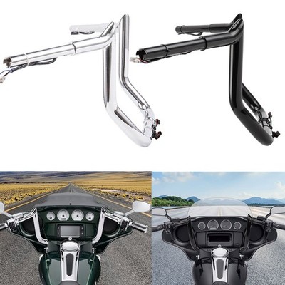 Pre Wired 10''-14'' Meathook Ape Hanger Handlebar for Harley Electra Street Glide