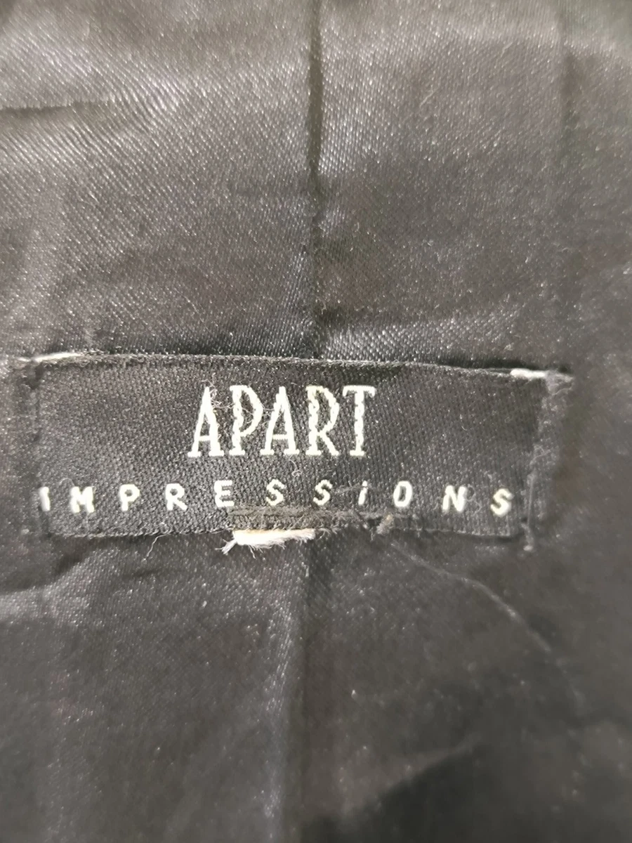 APART Kunstlederjacke Damen Schwarz Gr. 38 Reißverschluss Casual Streetwear