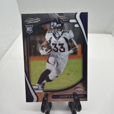 2021 Absolute Javonte Williams Rookie Card Cowbows B1-24. rookie card picture