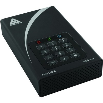 Apricorn 12TB Aegis Padlock DT Secure USB 3.0 256-Bit AES Hardware Fips