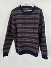 Polo Ralph Lauren Sweater Mens Large Multicolor Fair Isle Striped Wool Blend