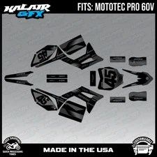 Graphics Kit for MotoTec Pro 60v (All Years) Division Series - SMOKE