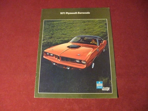 1971 Plymouth Barracuda Sales Brochure Booklet Catalog Original Old