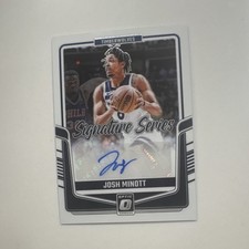 2024-25 Panini Donruss Optic Josh Minott Signature Series Autograph #SS-MIN