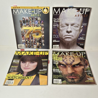 Make Up Artist Magazine  4 Issues 75, 76, 77 & 78 SFX Makeup/VFX/Monster