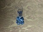 BACCARAT Crystal Spinning Rabbit Cornflower Blue-Mint Condition + Box-Pamphlet — photo 3