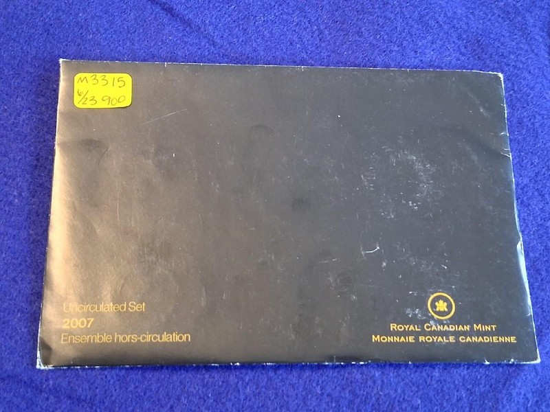Canada RCM 2007 Uncirculated 7 Coin Mint Set              OGP           #MF-3315
