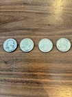 Lot of 4 Washington Silver Quarters