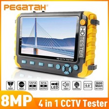 PEGATAH 8MP 4-in-1 CCTV Tester 5 Inch Camera Monitor AHD CVI TVI CVBS HDMI