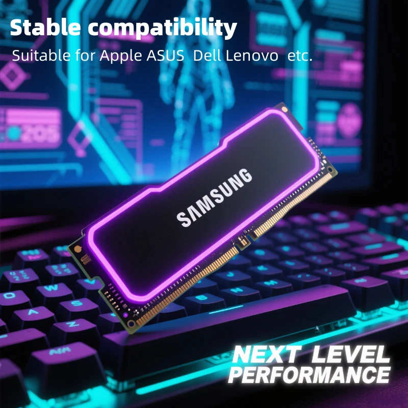 Original Samsung DDR5 32GB (2x16GB) 4800MHz 262pin Laptop kit RAM Fast forGaming - Image 3 of 4