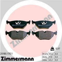Bremsbelagsatz Scheibenbremse Zimmermann 20180.170.1 FüR BMW E36 Z3 20180 3Er
