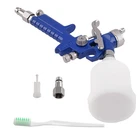 0.8mm Nozzle HVLP Spray Gun 125ml Cup Aluminium Gravity Feed Auto Detail
