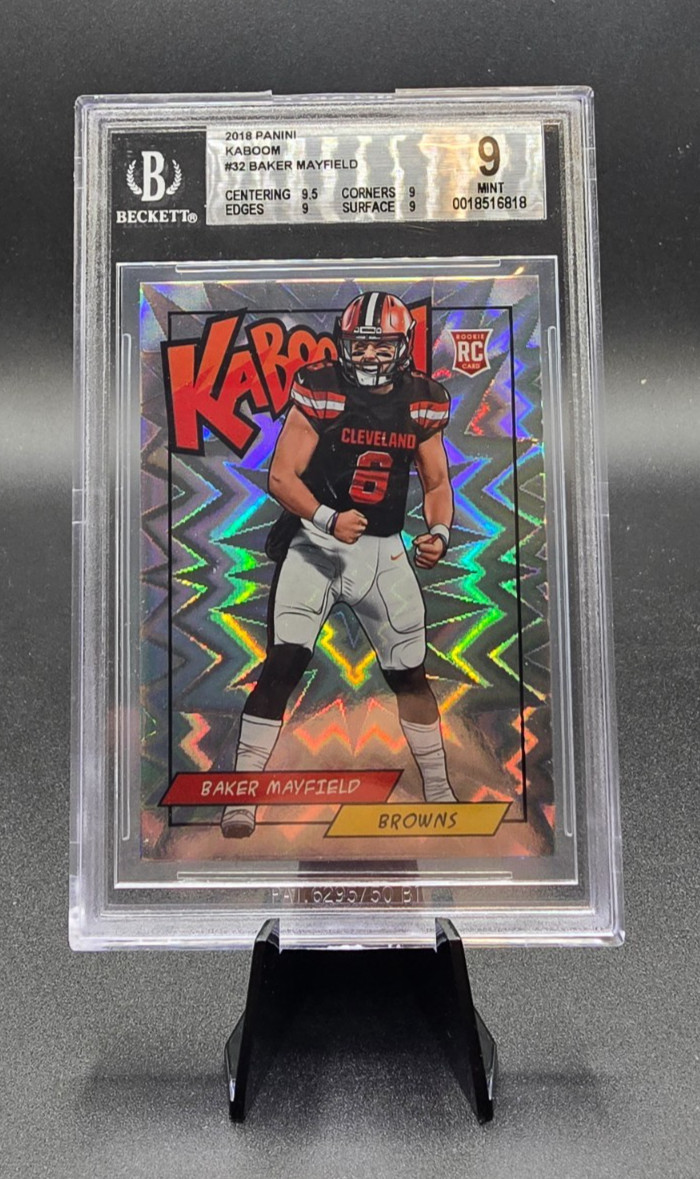 Baker Mayfield 2018 Panini Kaboom! BGS 9 Rare! Rookie RC Vertical 🔥🔥