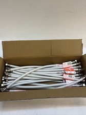 LOT OF 25 FLUIDMASTER B4FV20 1/2" X 1/2" FIP X 20" FAUCET SUPPLY CONNECTOR