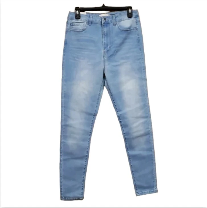 Pantalones de mezclilla para mujer Forever21 talla 29 nuevos tiro alto ajustados bolsillos lavados ligeros