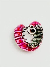 Charms  Anhänger Beads Raupe Rosa 925 Sterling Silber